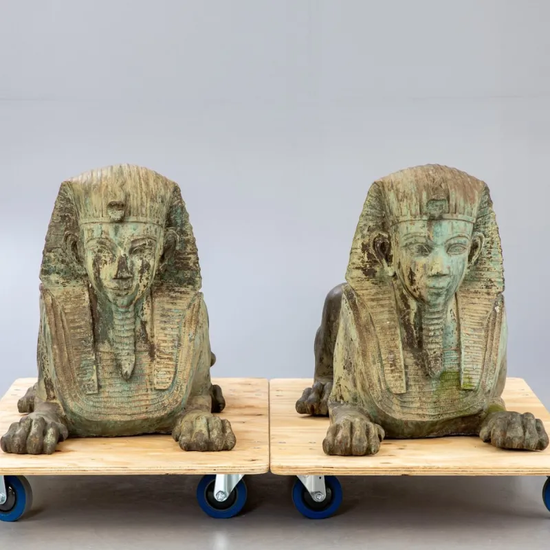 Best Pamono Large Sphinx Figures, 1900, Set of 2