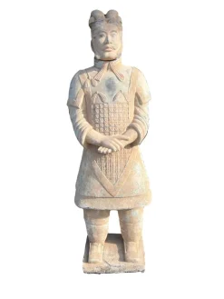 Best Pamono Large Statue of General of the Terracotta Army Emperor Qin, 1990s, Plaster