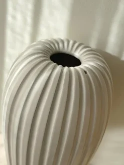 Pamono Large Stoneware Vase by Vicke Lindstrand for Upsala Ekeby, 1950s><noscript><img width=