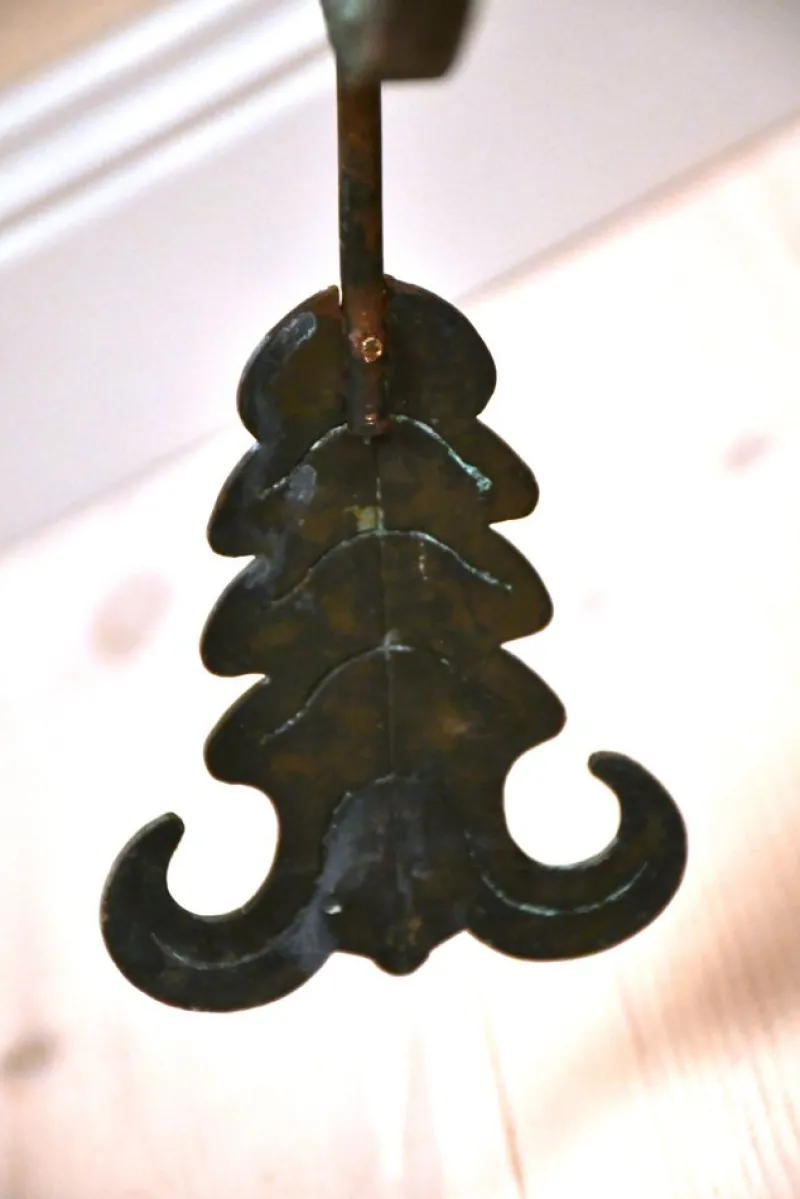 Pamono Large Swedish Garden Wrought Copper Sundial, 1950s> Garden Accessories