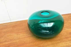 Pamono Large Swedish Stockholm Series Vase in Handmade Glass from Ikea, 1990s><noscript><img width=