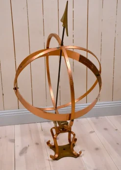Sale Pamono Large Swedish Wrought Iron, Brass and Copper Garden Sundial, 1960s