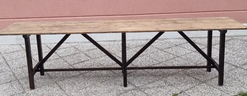 Pamono Large Table in Fir, 1920s> Worktables & Workbenches