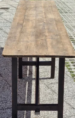 Pamono Large Table in Fir, 1920s><noscript><img width=