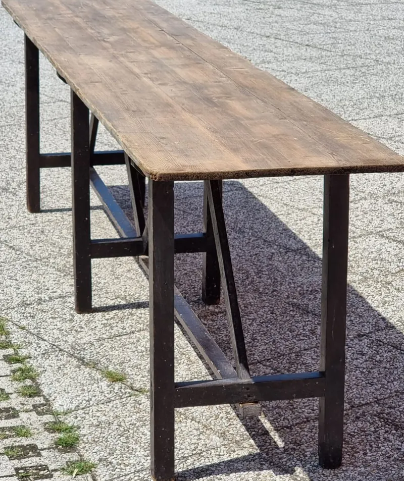 Pamono Large Table in Fir, 1920s> Worktables & Workbenches