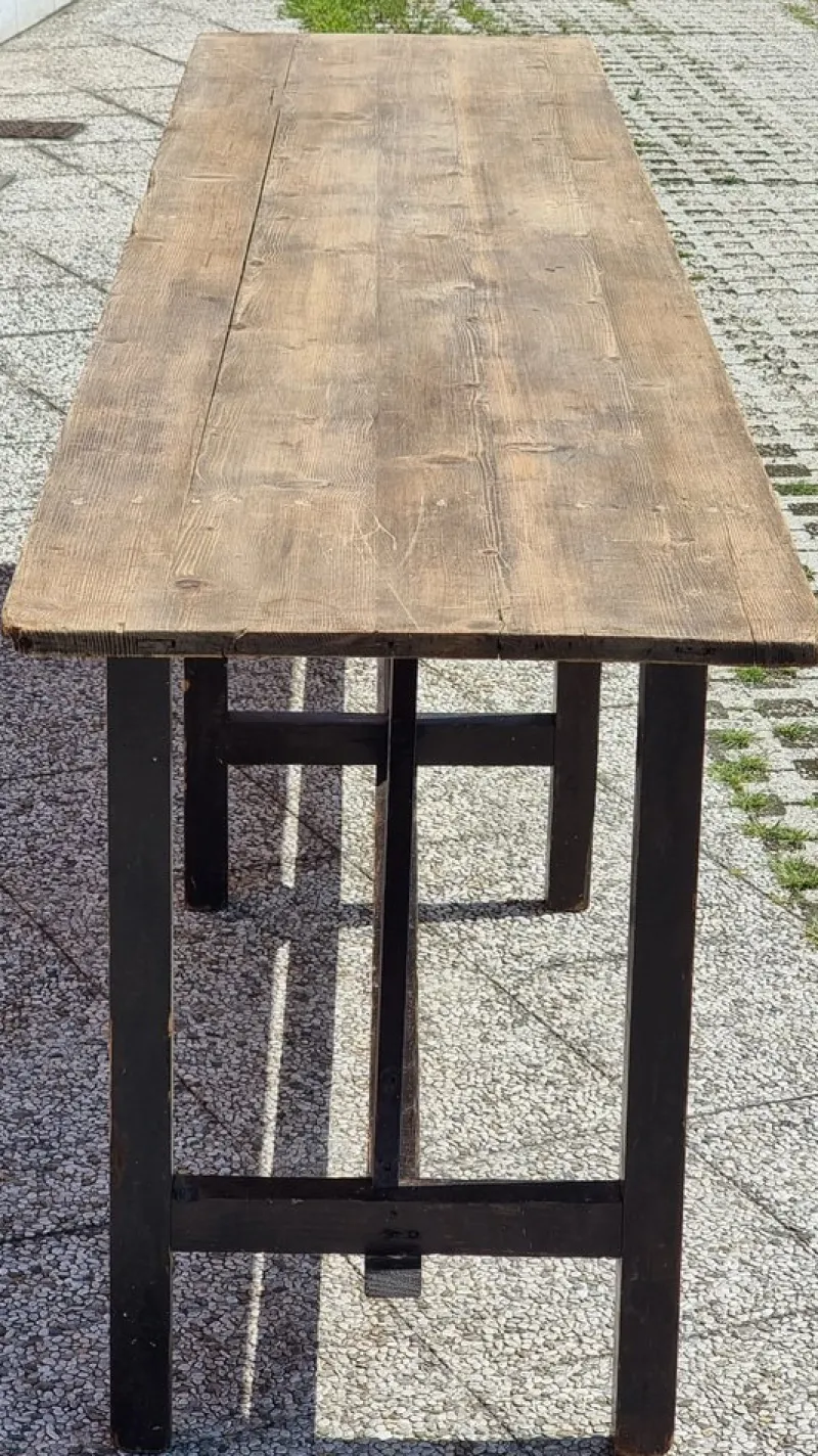 Pamono Large Table in Fir, 1920s> Worktables & Workbenches