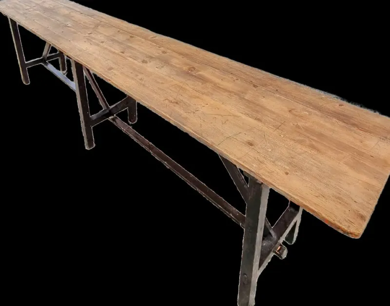 Pamono Large Table in Fir, 1920s> Worktables & Workbenches