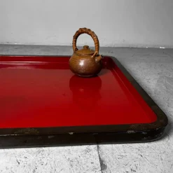 Pamono Large Taishō Era Urushi Lacquer Tray, Japan, 1920s><noscript><img width=