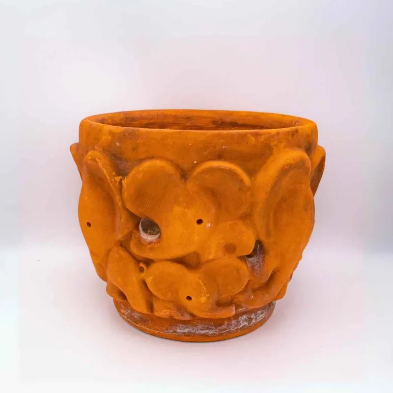 Clearance Pamono Large Terracotta Elephant Planter by Walter Bosse, 1950s