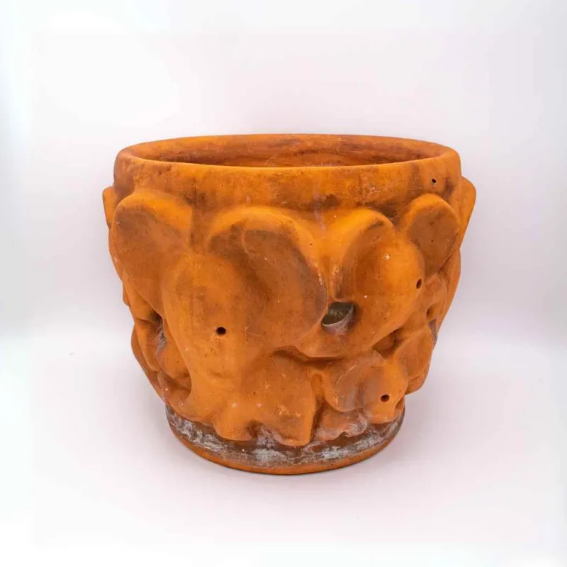 Clearance Pamono Large Terracotta Elephant Planter by Walter Bosse, 1950s