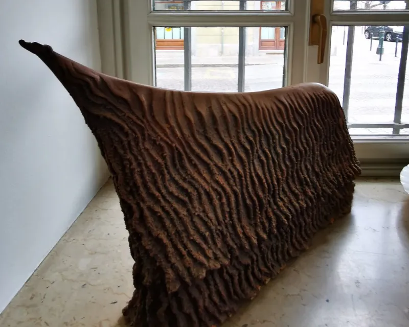 Pamono Large Terracotta Sculpture by Sergio Zanni, 1980s> Minimalist