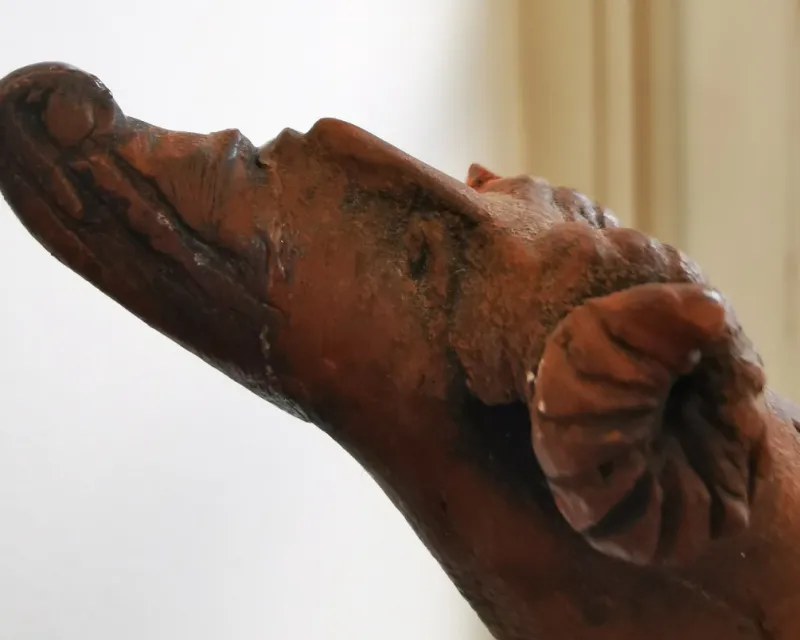 Pamono Large Terracotta Sculpture by Sergio Zanni, 1980s> Minimalist