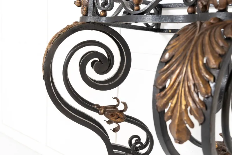 Online Pamono Large 19th Century French Wrought Iron Console