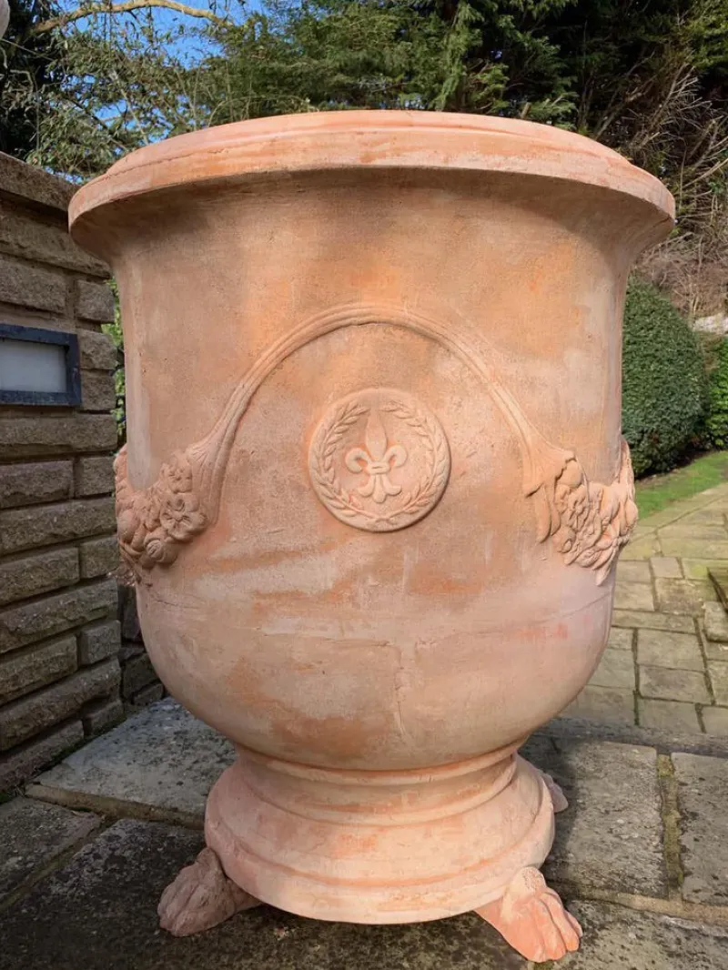 Hot Pamono Large 20th Century Handmade Terracotta Pots, Tuscany, Set of 2