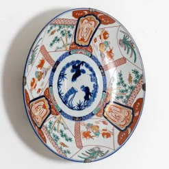 Pamono Large 19th Century Imari Porcelain Plate><noscript><img width=