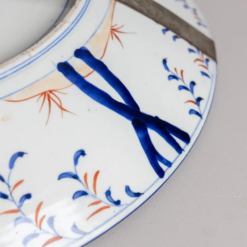Pamono Large 19th Century Imari Porcelain Plate> Dinner Plates & Bowls