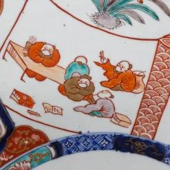 Pamono Large 19th Century Imari Porcelain Plate><noscript><img width=