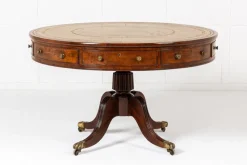 Discount Pamono Large 19th Century Regency English Mahogany Drum Table