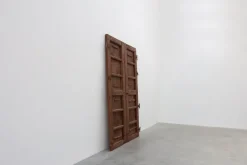 New Pamono Large 17th Century Terracotta Lacquered Oak Monastery Doors, Portugal, Set of 2
