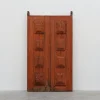 Sale Pamono Large 17th Century Terracotta Lacquered Oak Monastery Doors, Portugal, Set of 2