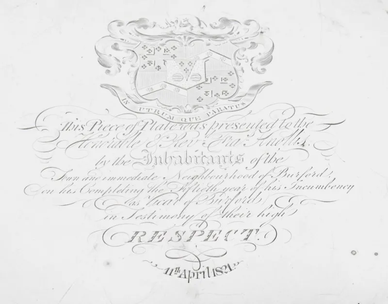 New Pamono Large 19th Century William IV Silver Tray Salver by Paul Storr, 1820