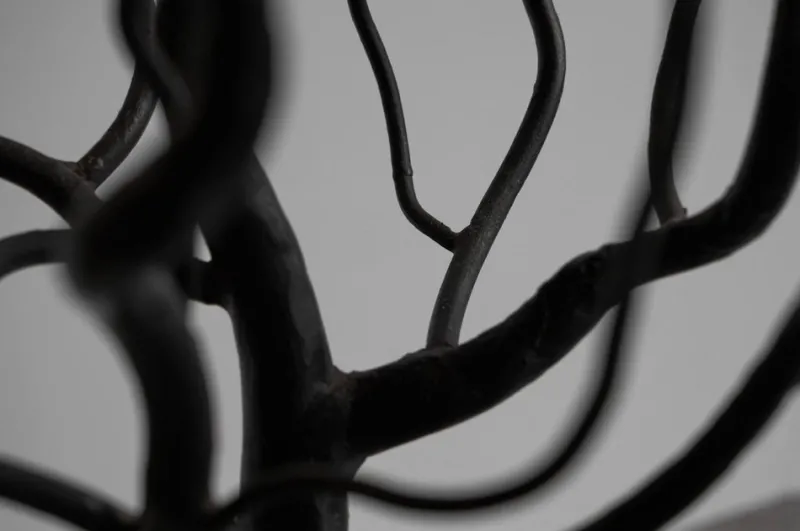Sale Pamono Large Tree Shaped Candleholder in Hand Forged Steel, 1960s