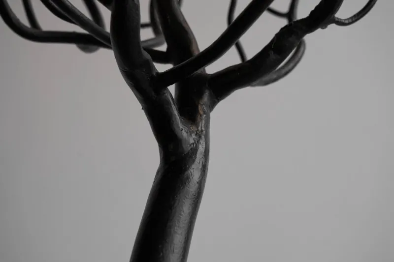 Sale Pamono Large Tree Shaped Candleholder in Hand Forged Steel, 1960s