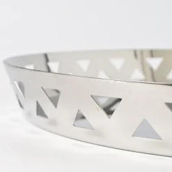 Pamono Large Triangle Pattern Stainless Steel Tray by King-Kong for Alessi> Trays