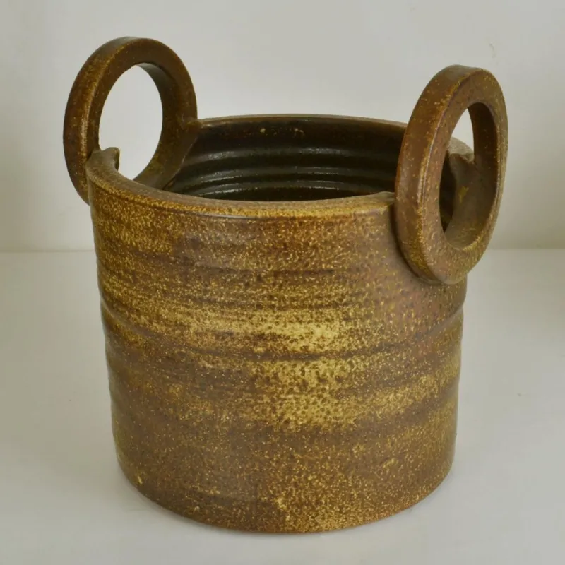 Pamono Large Two-Handled Ceramic Plant Pot from Mobach> Planters And Jardiniere
