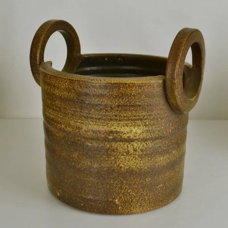 Pamono Large Two-Handled Ceramic Plant Pot from Mobach> Planters And Jardiniere