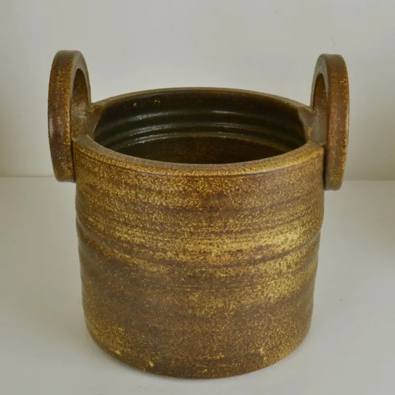 Pamono Large Two-Handled Ceramic Plant Pot from Mobach> Planters And Jardiniere