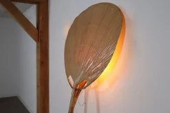 Pamono Large Uchiwa Floor Lamp by Ingo Maurer for M Design, Germany, 1977><noscript><img width=