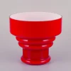 Hot Pamono Large Vase in Red Art Glass by Christer Holmgren for Holmegaard, 1960s