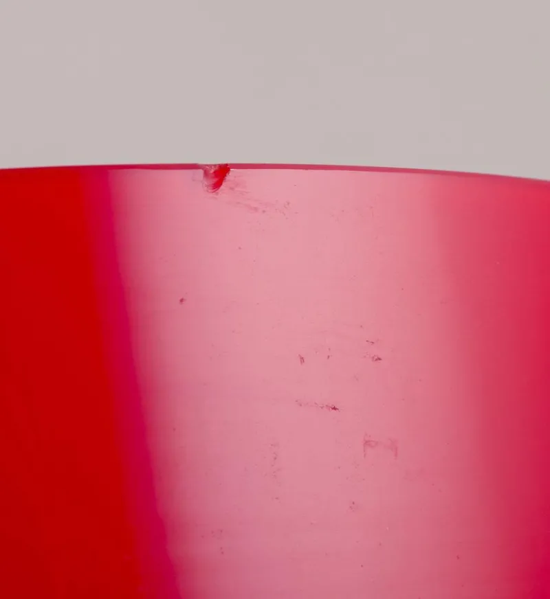 Hot Pamono Large Vase in Red Art Glass by Christer Holmgren for Holmegaard, 1960s