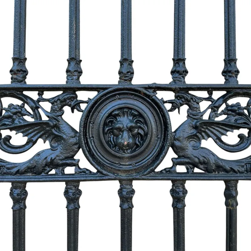 New Pamono Large Victorian Cast Iron Driveway Gates from Yates Haywood & Co, England, 1850, Set of 2
