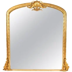 Clearance Pamono Large Victorian Giltwood Wall Mirror, 1860s