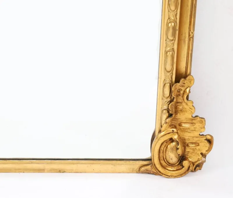 Clearance Pamono Large Victorian Giltwood Wall Mirror, 1860s