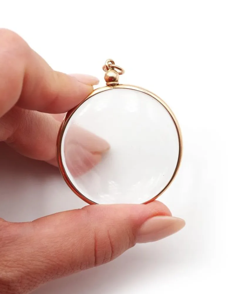 Pamono Large Victorian Glass Locket