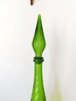 Pamono Large Vinntage Italian Glass Carafe from Empoli, 1970s><noscript><img width=