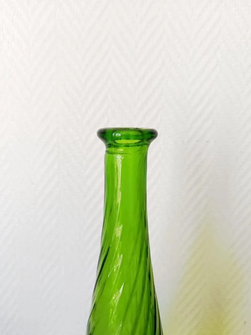 Pamono Large Vinntage Italian Glass Carafe from Empoli, 1970s> Bottles, Carafes & Jugs