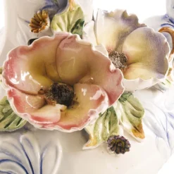Best Pamono Large Vintage Baroque Style Italian Porcelain Pitcher, 1930s