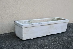 Pamono Large Vintage Concrete Planters, 1960s, Set of 4><noscript><img width=