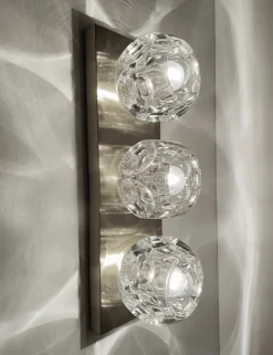 Pamono Large Vintage Glass Sconces from Peill & Putzler, 1970s, Set of 2><noscript><img width=