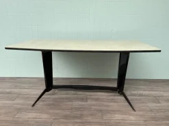 Pamono Large Vintage Italian Dining Table in Metal and Glass, 1960s> Dining Tables & Sets