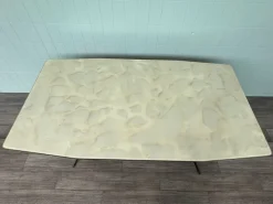 Pamono Large Vintage Italian Dining Table in Metal and Glass, 1960s><noscript><img width=