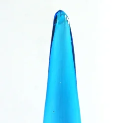 New Pamono Large Vintage Italian Empoli Blue Cased Glass Genie Bottle Decanter, 1960s
