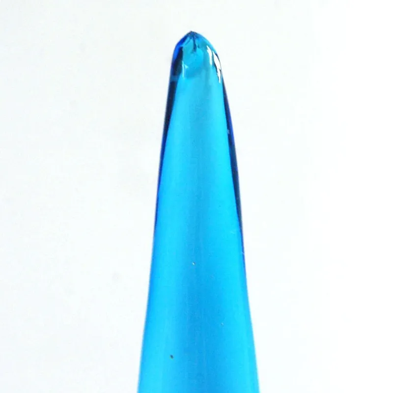 New Pamono Large Vintage Italian Empoli Blue Cased Glass Genie Bottle Decanter, 1960s