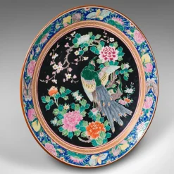 Pamono Large Vintage Japanese Decorative Serving Plate, 1940s> Serving Dishes