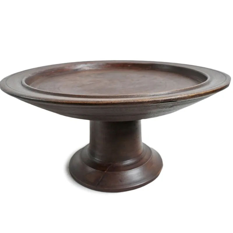 Pamono Large Vintage Java Pedestal Tray, 1970s