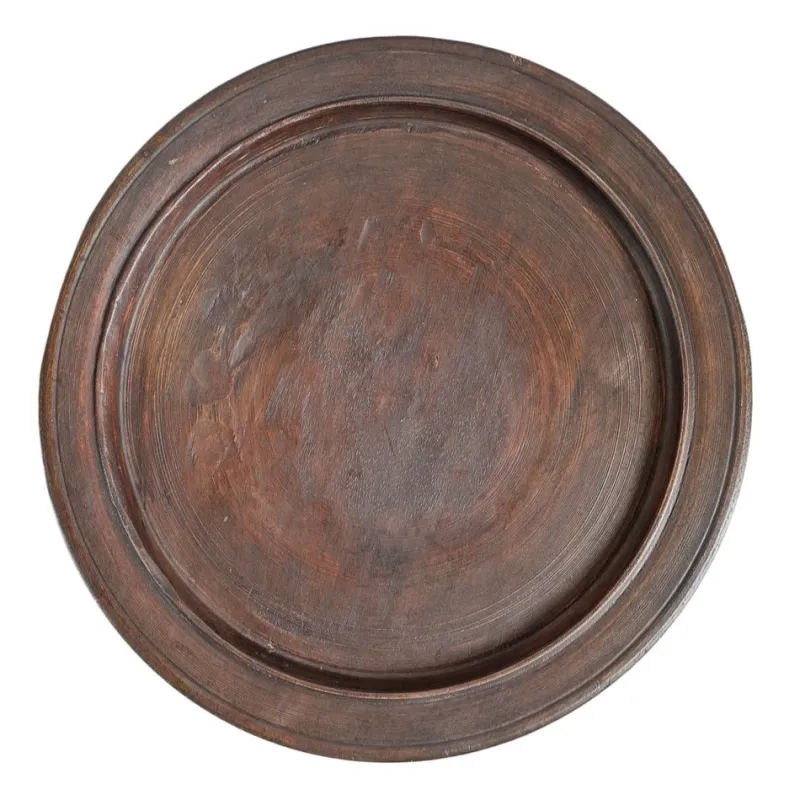 Pamono Large Vintage Java Pedestal Tray, 1970s